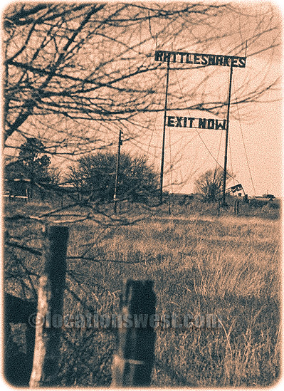 roadside sign along texas highway