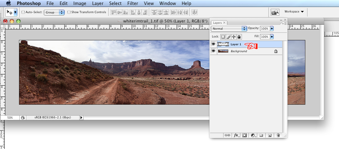 layer one selected